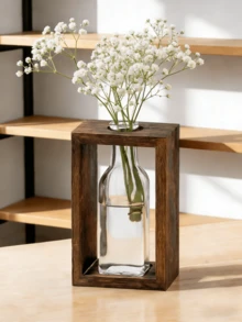 1 pezzo Vaso idroponico in vetro trasparente, decorazione romantica per San Valentino, accessorio di lusso minimalista nordico per la casa, adatto per rinfrescare il soggiorno, decorazione da scrivania per ufficio, centrotavola per matrimoni e feste, arredamento rilassante - Multicolore - Visualizzare 10