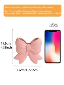 1个或2个/套蝴蝶结花瓶桌面装饰架，可爱丝带设计桌面摆件，家居装饰，化妆刷架，少女卧室装饰，闺蜜礼物，女士冬季礼物 - A - 查看 10