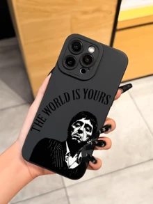 Unique Pattern Phone Case Compatible With Apple 17 Pro Max/Air, 11/12/13/14 Plus, XR/7/8 Plus/15 Pro Max, Series - Black - View 4