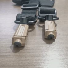 1个/2个战术背带连接环，RSA风格铝合金单/双点背带，任务背带，背带旋转快拆扣，黑色和沙色 - 彩色 - 查看 15