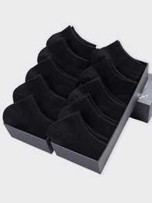 5/10 Pairs Men's Invisible Socks, Summer Seamless Short Casual Thin Boat Socks - Multicolor - View 4