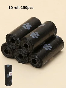 150个装狗狗粪便袋，加厚狗狗粪便袋，宠物粪便袋，防漏宠物粪便袋，加厚粪便拾取袋，多用途清洁袋，让狗狗开心，狗狗粪便袋，户外探险粪便袋，家居装饰，派对和圣诞节收纳袋 - 彩色 - 查看 9