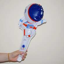16 pièces Ballons à main thème spatial, astronaute, soucoupe volante, fusée, convient pour l'anniversaire des enfants, la décoration d'Halloween, la décoration de Noël - Voir 4