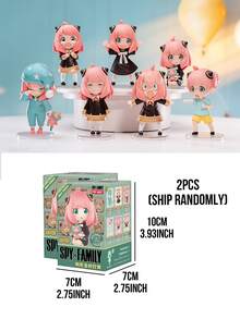 SPY * FAMILY Anya Daily Series Blind Box Chibi Anime Character Figure Collectible, Desktop & Car Dashboard Decor, Surprise Unboxing Gift, Birthday & Christmas Gift For Friends, Cute Pink Anya Figure Blind Box - Multicolor - View 9