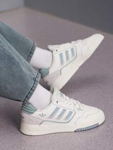 Giày thể thao cổ thấp adidas Originals Drop Step 2.0 Comfortable Fit dành cho nữ, màu trắng ngọc bích. - Hanyu White - Xem 1