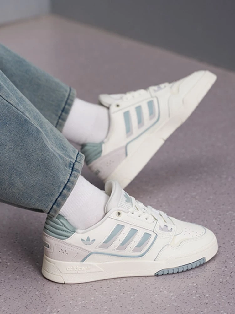 Giày thể thao cổ thấp adidas Originals Drop Step 2.0 Comfortable Fit dành cho nữ, màu trắng ngọc bích. - Hanyu White - Xem 1