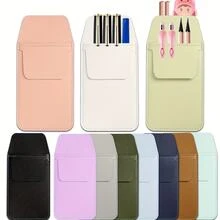 PU Leather Pencil Case, Large Capacity Multi-Purpose Pen Box, Makeup Brush Organizer Pen Bag, Doctor/Nurse Pen Holder - Multicolor - View 12
