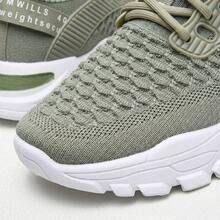 Tenis para hombre tenis de hombre deportivos casuales de malla transpirable ligeros zapatos para hombre con amortiguación y suela antideslizante calzado deportivo cómodo de moda estilo urbano con cordones y diseño texturizado frescos y resistentes para entrenamiento caminar correr uso diario versátiles - Verde - Ver 8