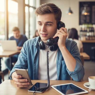 Auricular de teléfono de estilo retro, interfaz Tipo-C, adecuado para teléfonos inteligentes, audio de alta calidad, diseño creativo