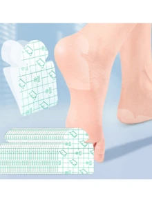 30pcs Invisible Moisturizing Heel Pads, Breathable Comfortable Repair Cracked Heels, Sensitive Skin Foot Care - Multicolor - View 6