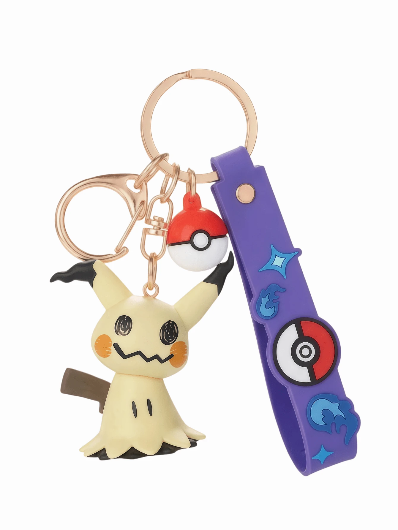 pokemon Llavero de Mimikyu, figura de muñeca genuina, colgante de juguete perfecto para decorar llaves y bolsos, mostrando tu pasión, adecuado como regalo para amigos durante la temporada de regreso a la escuela, regalo de fiesta, llavero lindo, diseño divertido, ideal para fans, gamers, coleccionistas de todas las edades - Llavero Mimikyu - Ver 1