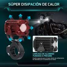 1un extraño Faros De Lupa Luces Led Auxiliares Con Estrobo 4 Modos Adecuado para conducir con niebla - versión prémium - Ver 7