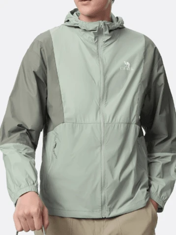 CAMEL CROWN Men's Sun Protection Skin Clothing, Spring PUF40+ Sun Protection Fashion Tops