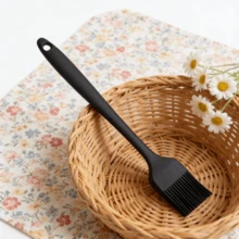 Cọ phết dầu mỡ bằng silicon chịu nhiệt dùng cho nướng BBQ và bánh, cọ phết dầu, nước sốt - Dụng cụ nhà bếp dùng được trong máy rửa chén - Màu đen (Bộ 2/4/6 chiếc) - màu đen - Xem 10
