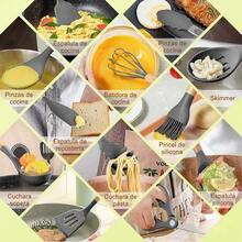 Silicone Kitchen Utensil Set, 31-Piece Knife Set - 灰色 - 查看 8