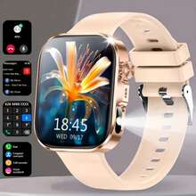 2.01" Full Touch Screen Smart Watch, LED Flashlight Design, Message, Call, Pedometer, Alert Notifications, Compatible With Android Phones, Fitness Tracker Smart Bracelet, Suitable Gift For Women And Men, Birthday Gift - View 13