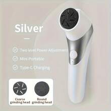 Máy tẩy tế bào chết điện sạc lại - Dụng cụ chăm sóc chân dùng nguồn USB với đầu mài thay thế, động cơ mạnh mẽ, phù hợp cho da chết, da chai sần, da nứt nẻ và khô, thiết kế vàng bạc trang nhã - Máy mài chân điện chuyên nghiệp, giúp tạo đôi chân mịn màng, kiểu dáng thời trang, cấu trúc bền chắc, phụ kiện đa chức năng, món quà tuyệt vời nhất cho việc chăm sóc chân. - nhiều màu - Xem 14
