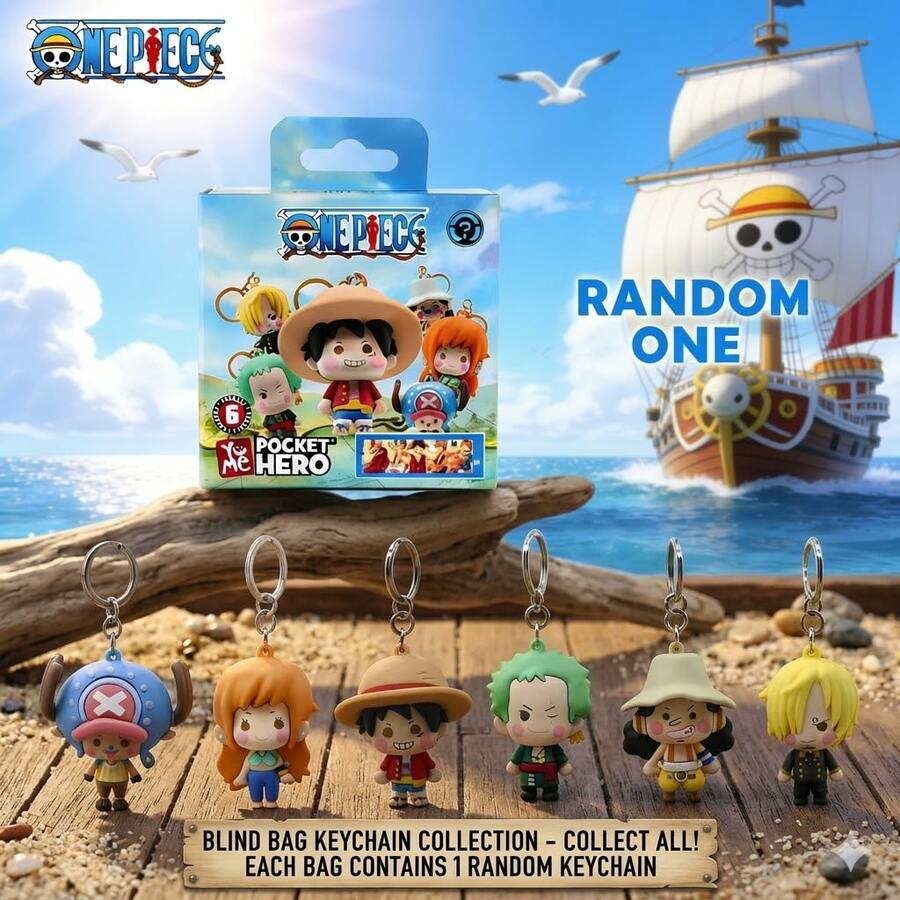 TOEI ANIMATION 1 móc khóa chính hãng, hộp bí ẩn nhân vật hoạt hình ngẫu nhiên, móc khóa bất ngờ dễ thương, móc chìa khóa xe hơi, mặt dây chuyền ba lô, trang trí phòng sáng tạo, đồ sưu tầm, quà Giáng sinh, Halloween, sinh nhật cho gia đình và bạn bè - Nhiều màu - Xem 1
