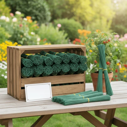 Flexible Iron Wire Rod, Used For Plant Climbing Support, Adjustable Garden Trellis, Can Be Wrapped And Shaped, Multi-Purpose Stem, Suitable For Artificial Flowers, Super Sturdy, Easy To Roll Into Different Shapes, DIY Bouquet Decor Accessory, Gardening Tool, Valentine's Day Gift, New Year Wedding Christmas Decoration