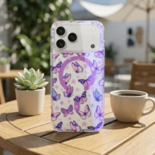 Funda protectora de flores de margarita transparente con brillo, compatible con iPhone 17 Pro Max, compatible con Apple 16 Pro Max, 16 Pro, 16, 15, 15 Pro, 15 Pro Max, 14 Pro Max, 13, 12, 11, adecuada para mujeres y niñas, dura y anti-caída, funda de teléfono fresca - Multicolor - Ver 8
