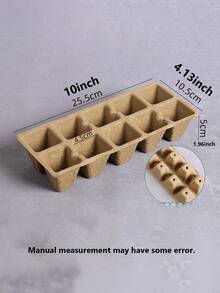 Cốc ươm cây bằng bột giấy, khay dinh dưỡng, chậu trồng cây mọng nước tròn/vuông dùng một lần bằng bột giấy, bộ chậu ươm cây xanh, thích hợp cho giâm cành lá mọng nước, lan, cây con rau, khay ươm cây, khay ươm rêu than bùn, bộ dụng cụ ươm cây, khay nảy mầm cây - A - Xem 7