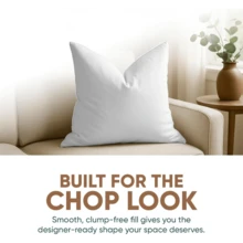 Ultra Fluffy Throw Pillow Inserts, Premium Square Hypoallergenic Down Alternative Pillow For Couch Bed - White - View 5