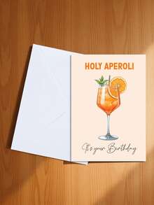2 tấm thiệp chúc mừng sinh nhật hình ly cocktail Aperol Spritz ngộ nghĩnh (kèm phong bì) - Món quà sinh nhật hoàn hảo dành cho bạn bè, gia đình và người thân yêu. - Kiểu A - Xem 23