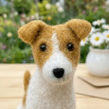 1Set Animal Needle Felting Kit, Felting Kits For Beginners Adult With Step-By-Step Tutorials, Dog DIY Felting Kit, Cute Funny Home Decorative Ornaments, Birthday Valentine's Day And Easter Novelty Gifts - Gallo Dog - View 10