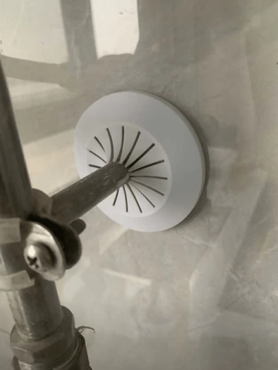 2/4/8pcs Adjustable Split Pipe Cover, Featuring Quick Design For Easy Installation Without Tools. Flexible Sealing Design Perfectly Conceals Cracks Between Pipes And Walls, Waterproof , Blocks Dust And Moisture To Protect Walls From Water Damage.