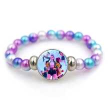 Hasbro Pulsera de cuentas de colores del grupo de caza de brujas K-Pop, accesorio de cordón elástico del equipo de caza de brujas de dibujos animados - Multicolor - Ver 5