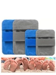 1 Peça Bolsa para Remoção de Areia da Praia - Bolsa de Despoeiramento Portátil, Adequada para Limpeza de Pés, Sapatos e Equipamentos após Viagem à Praia - Multicolorido - Visão 6