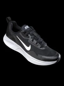 Nike Men's Casual Shoes WEARALLDAY Comfortable And Simple Sports Shoes Daily Commuting Low-Top Shoes CJ1682-004 - Black/White - View 2