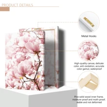 3pcs Nordic Style Floral Smiling Face Quote Wall Art - Pink Magnolia Flower Print, Pink Floral Decor Suitable For Living Room, Bedroom, Office - Simple Installation Canvas Wall Art, Fashionable Girl Art, Inspirational Quote Art, Home Decor, Painting - 3pcs - View 8