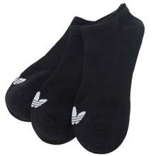 adidas originals 品牌Logo經典百搭透氣運動短襪 男女同款 3雙裝 - 黑色 - 查看 8