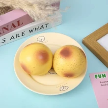 1个减压土豆挤压玩具，逼真的食物挤压效果，柔软耐用，小礼物 - 彩色 - 查看 6