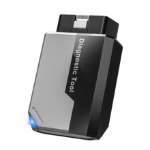 KINGBOLEN Ediag Elite OBD2 扫描仪，双向测试扫描仪，全系统诊断工具，适用于 iOS 和 Android 系统，支持 15 种以上的热重置功能，CANFD 协议，FCA 自动认证，终身更新，无需订阅。 - 灰色 - 查看 1