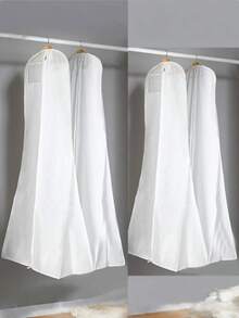 1/2pcs Elegant 180cm Long Wedding Dress Garment Bag, With Transparent Display Window And Business Card Holder, Durable Zipper, Lightweight And Convenient For Organizing Evening Gowns And Formal Wear - Multicolor - View 2