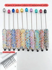 10 chiếc bút kim cương 2 trong 1 mới có hạt silicon, trang trí nổi bật nhiều màu lấp lánh - Nhiều màu - Xem 9