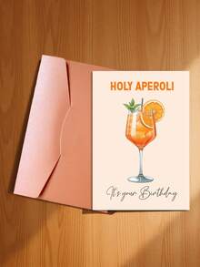 2 tấm thiệp chúc mừng sinh nhật hình ly cocktail Aperol Spritz ngộ nghĩnh (kèm phong bì) - Món quà sinh nhật hoàn hảo dành cho bạn bè, gia đình và người thân yêu. - Kiểu A - Xem 9