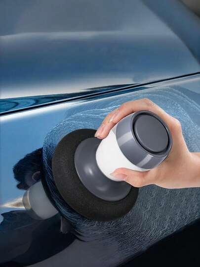 Kit de herramientas de 5 en 1 para encerar y pulir el coche - Aplicador multifuncional apto para pintura, cristal, interior de plástico, reparación de arañazos y recubrimiento del coche, sin cera ni líquido incluido, juego portátil de herramientas de detallado de coche, enceradora, pulidora y herramientas de encerado