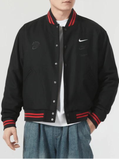  Nike CNY Men's Logo Casual Versatile Hooded Long Sleeve Jacket