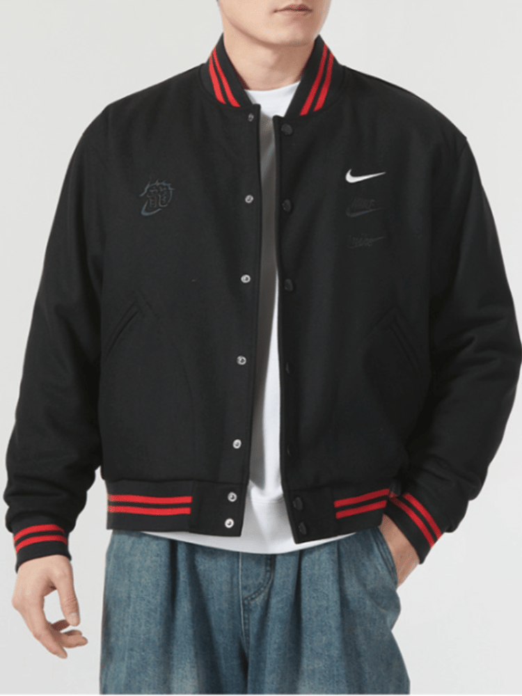  Nike CNY Men's Logo Casual Versatile Hooded Long Sleeve Jacket