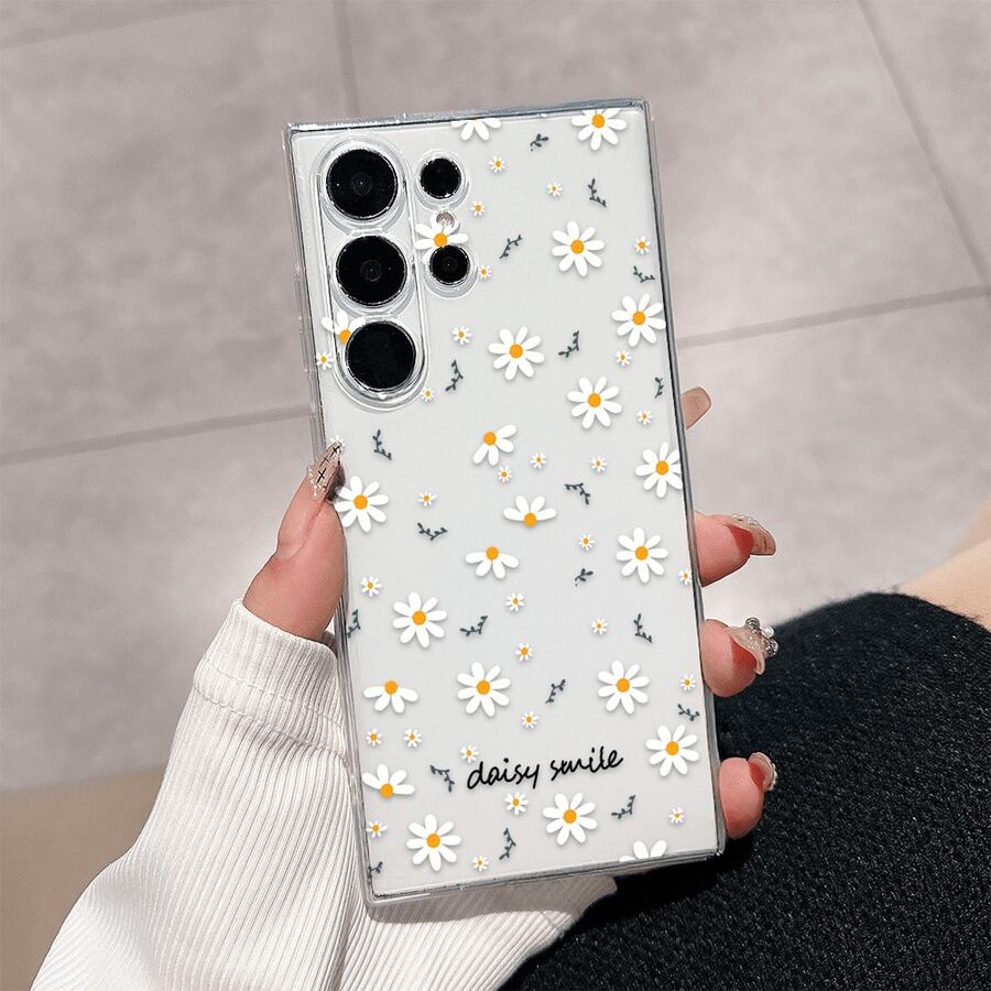 Transparent White Daisy, Suitable As Birthday Or Christmas Gift For Girlfriend, Daughter, Boyfriend, Girlfriend, Teenagers - شفاف - مشاهدة 1