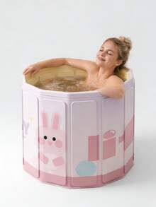 1pc Foldable Bathtub - Standalone Design Suitable For Shower Room/Home Bathroom, Portable Space-Saving Storage. Exclusive Adult SPA Experience, Meets Hot Tub And Ice Bath Needs, Relaxing And Practical! Provides Two Sizes, Suitable For Home/Hotel/Business Travel, Easily Enjoy Convenient Bathing Freedom! - A - View 9
