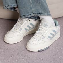 Giày thể thao cổ thấp adidas Originals Drop Step 2.0 Comfortable Fit dành cho nữ, màu trắng ngọc bích. - Hanyu White - Xem 2