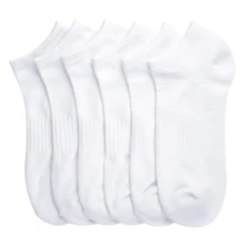 12 Pairs Cotton Cushion No Show Socks With Arch Support Cotton Blend Athletic Sports Workout Running Socks Comfort Cozy Sweat-Absorbing Anti-Slip Comfy Value Pack - 無顯示白色 - 查看 6