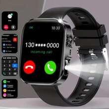 2.01" Full Touch Screen Smart Watch, LED Flashlight Design, Message, Call, Pedometer, Alert Notifications, Compatible With Android Phones, Fitness Tracker Smart Bracelet, Suitable Gift For Women And Men, Birthday Gift - View 14