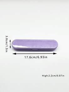 Long Storage Box, Available In 14.5cm Short And 17.6cm Long Sizes, 4 Colors To Choose From Macaron Solid And Transparent. Tight-Fitting Lid, Dustproof And Moisture-Proof. Suitable For Storing Craft Tools, Organizing Stationery And Cosmetics, Portable And Practical For Travel - Multicolor - View 11