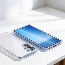 兼容三星 Galaxy S26 Ultra、S26 Plus、S26、A37、A57 5G、A16、A06、S25 Ultra、S24 Ultra、A55 5G、A15 5G、A35 5G、S25 Edge、A54 5G、A25 5G、S24、A05S、A34 5G、S25、A14 5G、S25 Plus、S24+、S23+、S22+、S25 FE、S24 FE、S23 FE、S20 FE、S23、S22 手机壳。提供两种款式：防摔气垫手机壳和黑色磨砂手机壳。功能包括镜头保护、防刮擦、防摔和防指纹。避免日常磕碰，保护手机后盖和边框。采用柔软的 TPU 材料制成。 - 無色 - 查看 10