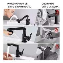 Stainless Steel Kitchen Faucet, Sink Mixer 1080° - Black - View 3